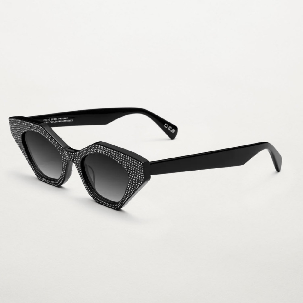 chimi rhinestone cateye sunglasses